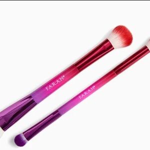 F.A.R.A.H Brush Duo – Shade + Blend + Highlight - Vegan Makeup Brushes - NIB